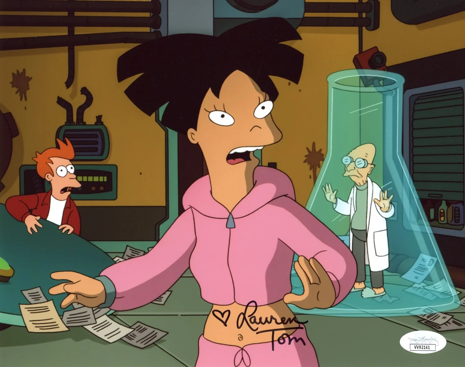 Lauren Tom Futurama 8x10 Signed Photo JSA Certified Autograph