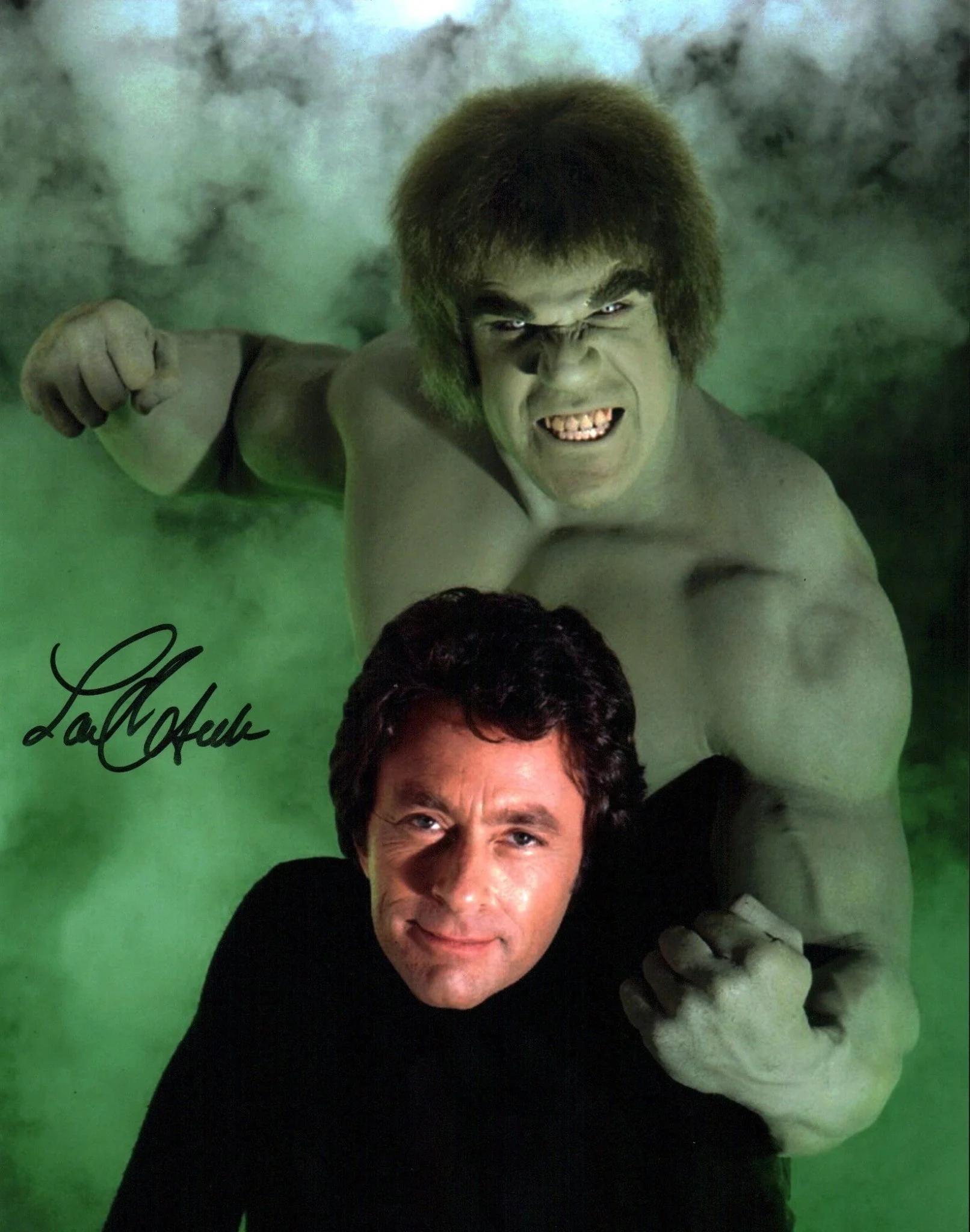 Lou Ferrigno The Incredible Hulk 11x14 Signed Photo Poster JSA Certified Autograph