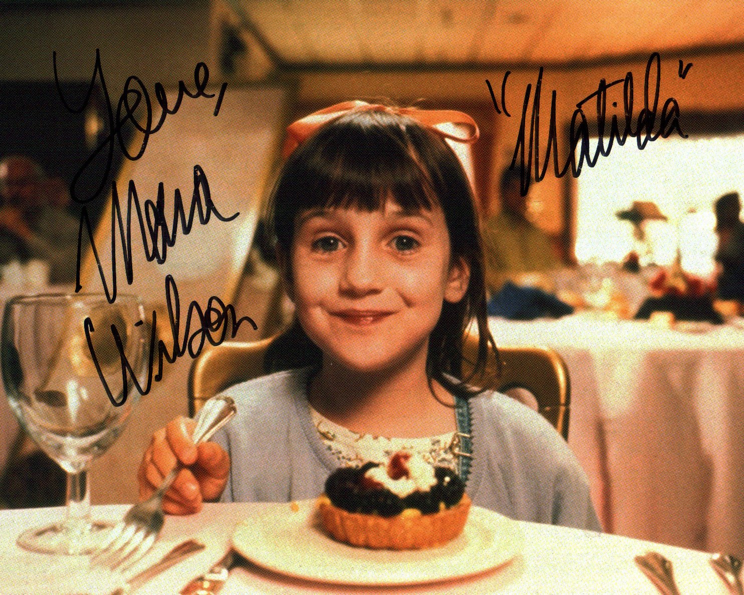Mara Wilson Matilda 8x10 Signed Photo JSA Certified Autograph