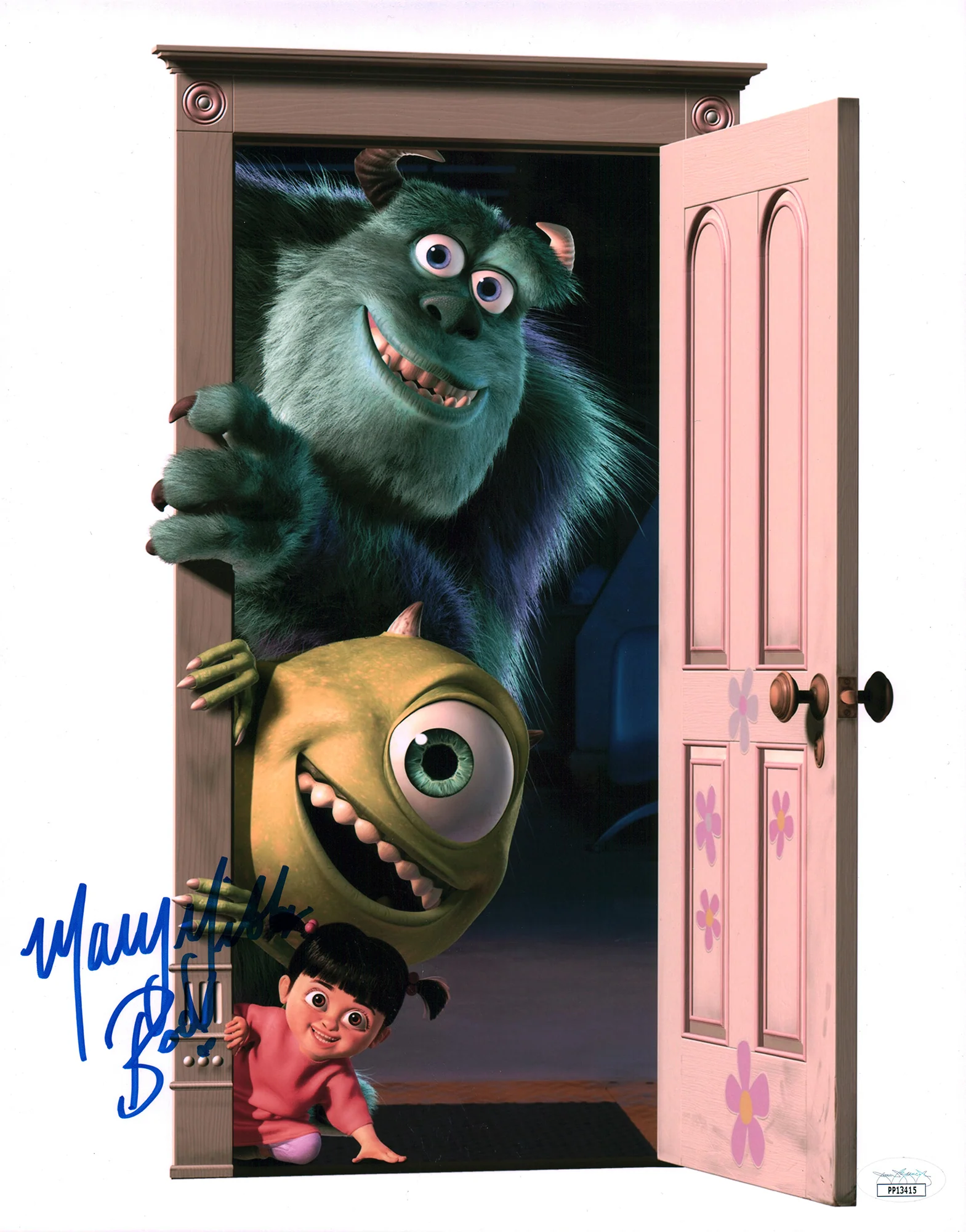 Mary Gibbs Monsters Inc 11x14 Photo Poster Signed Autographed JSA Certified Autograph