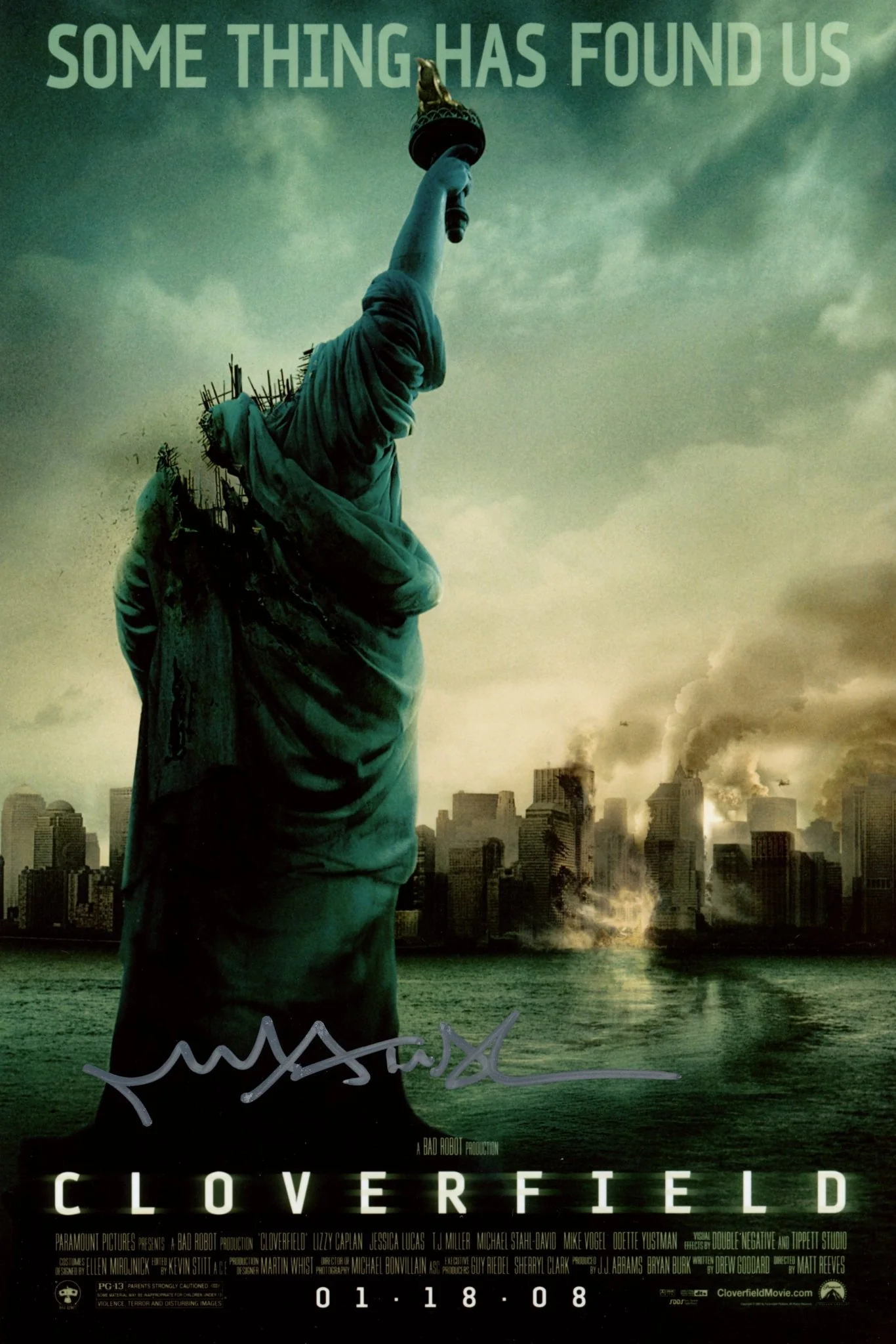 Michael Stahl-David Cloverfield 8x12 Signed Photo JSA Certified Autograph