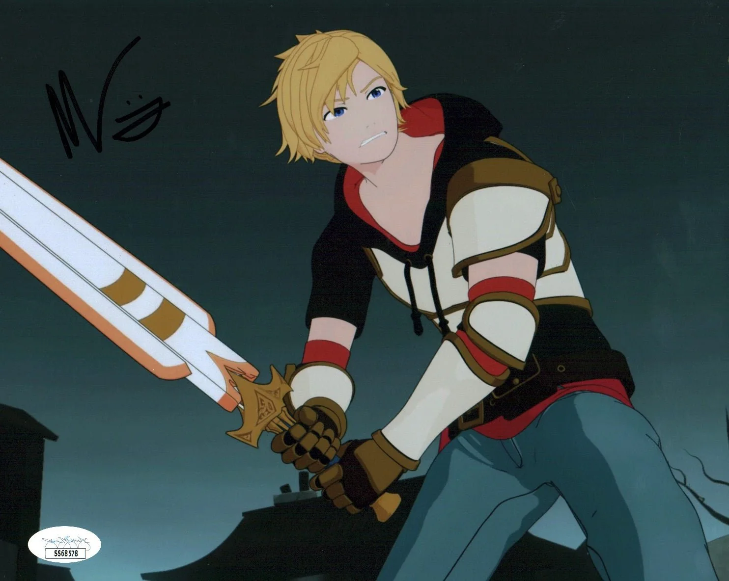 Miles Luna RWBY 8x10 Signed Photo JSA Certified Autograph - Image 2