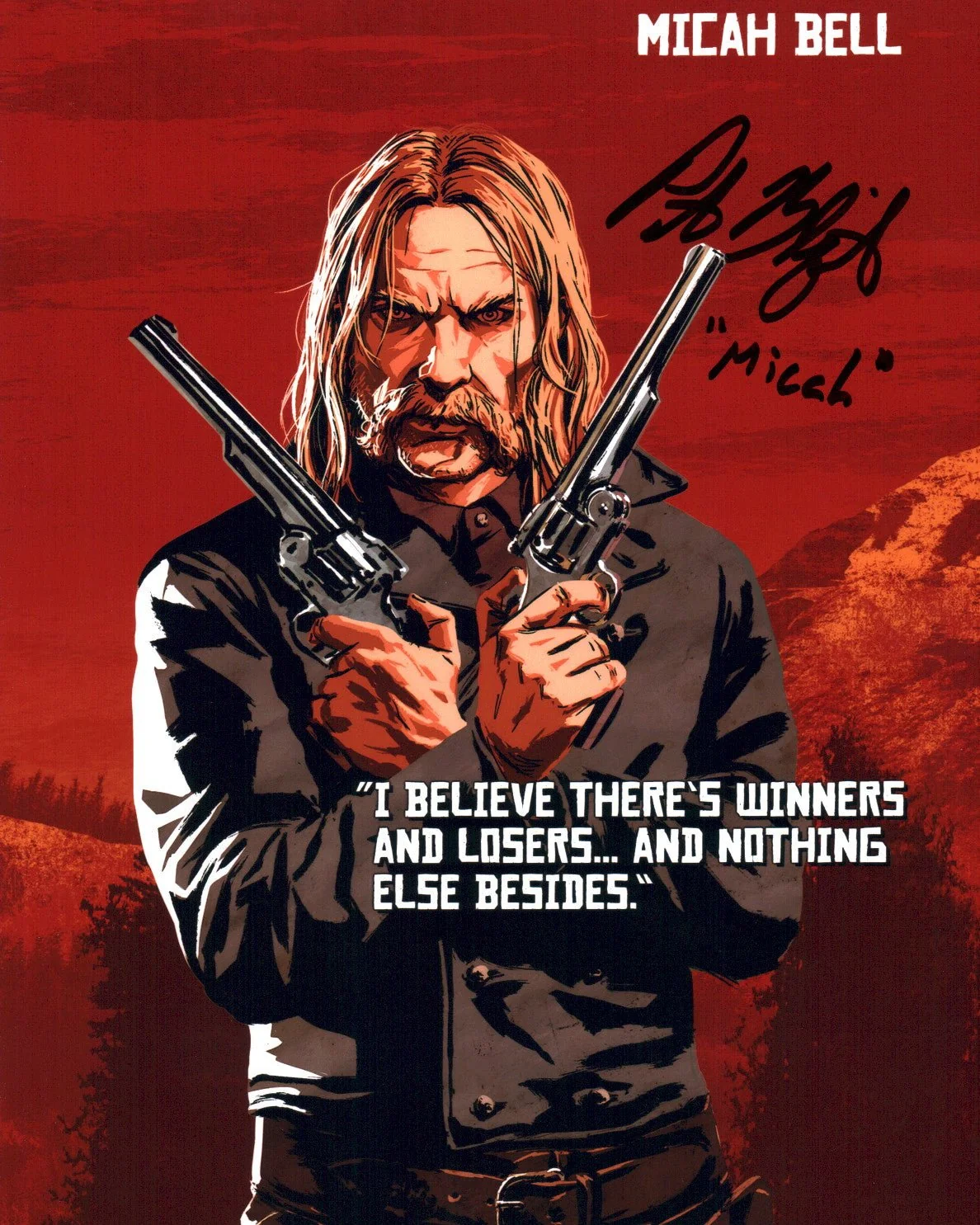 Peter Blomquist Red Dead Redemption 2 8x10 Signed Photo JSA Certified Autograph