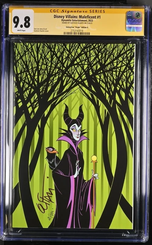 Disney Villains Maleficent #1 GalaxyCon Exclusive Duarte Virgin Variant CGC Signature Series 9.8 - Image 8