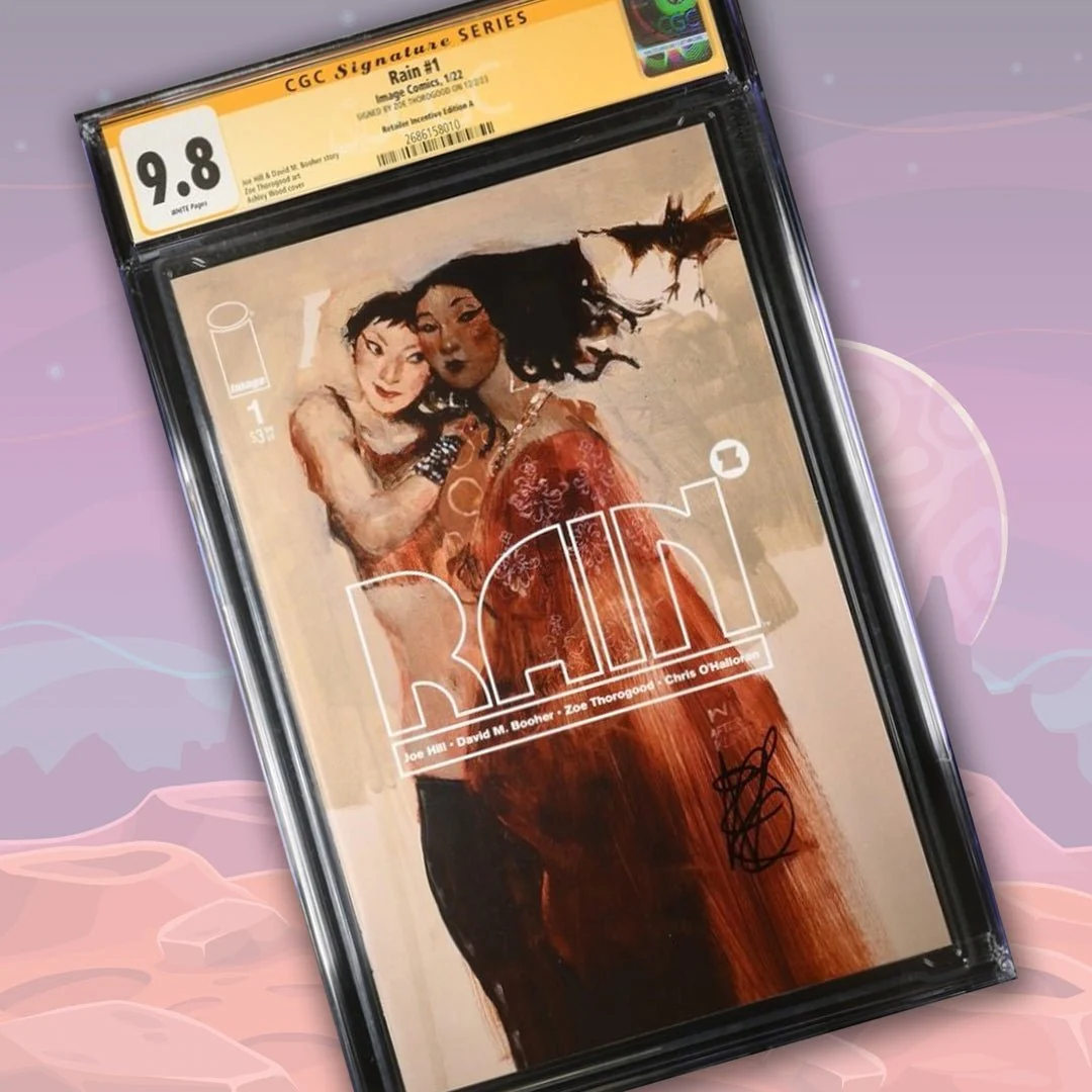 Rain #1 Retailer Incentive Edition A Image Comics  CGC Signature Series 9.8 Signed Zoe Thorogood