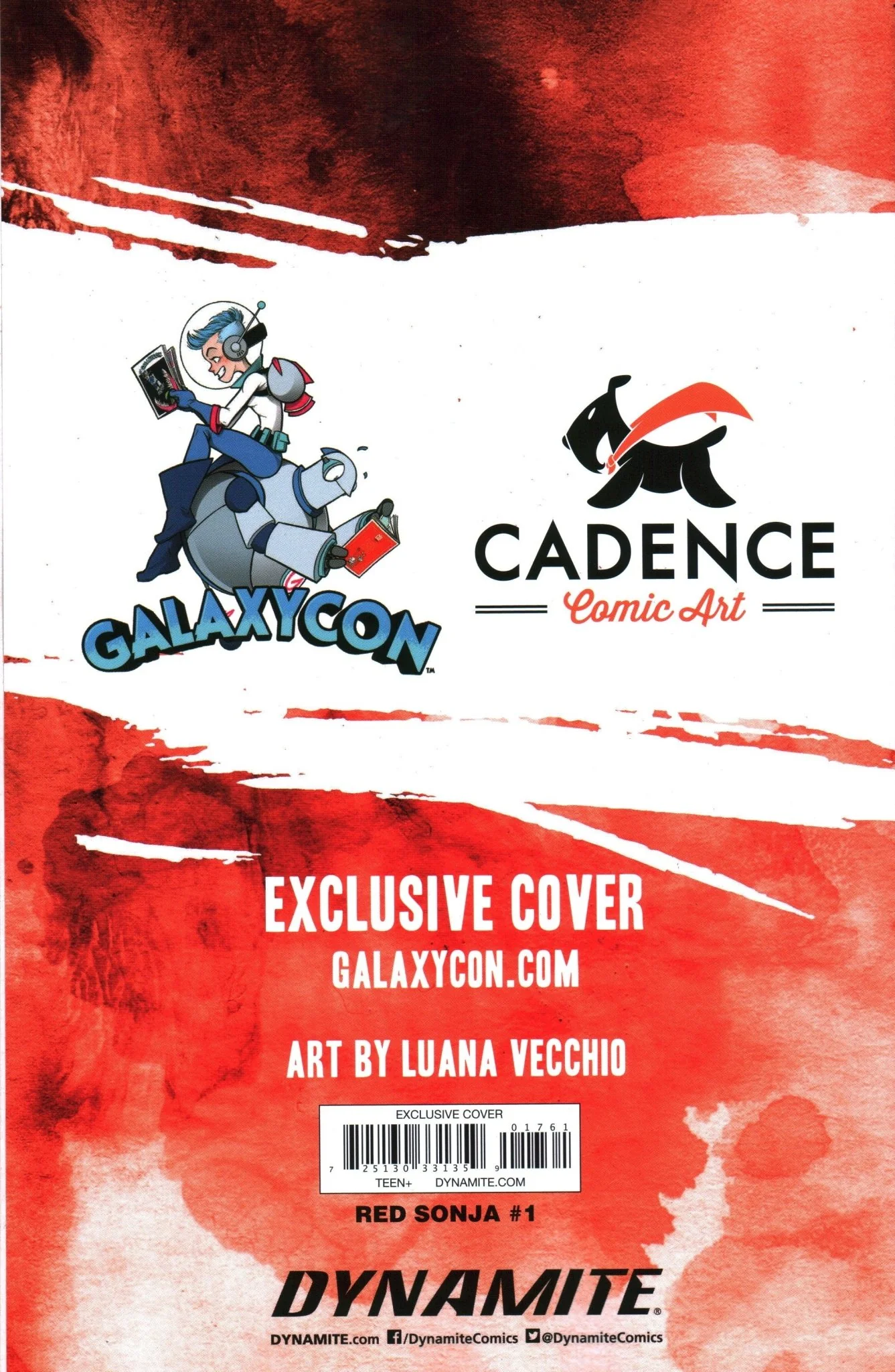 Red Sonja #1 Exclusive GalaxyCon Luana Vecchio Trade Cover Variant Comic Book - Image 3