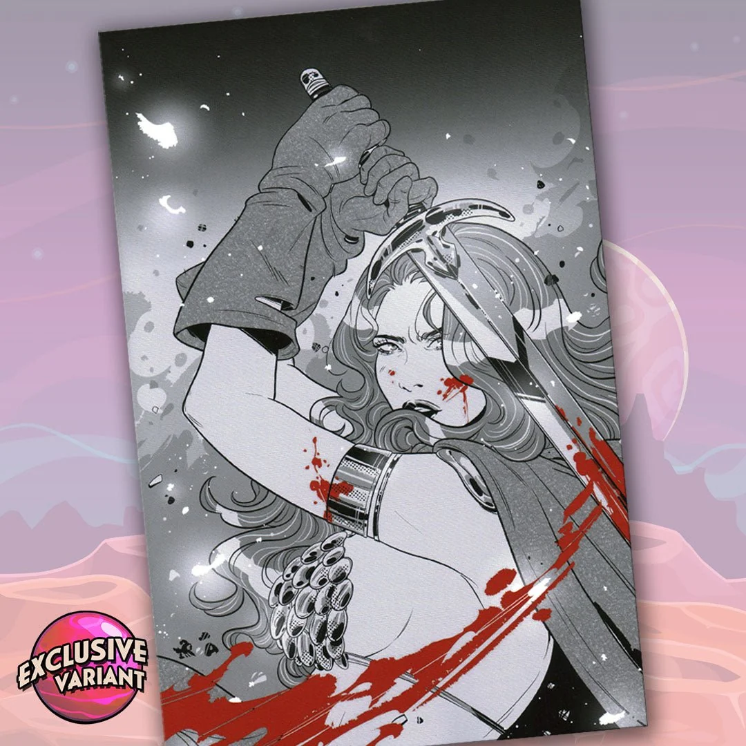 Red Sonja #1 Exclusive GalaxyCon Luana Vecchio B/W Virgin Cover Variant Comic Book