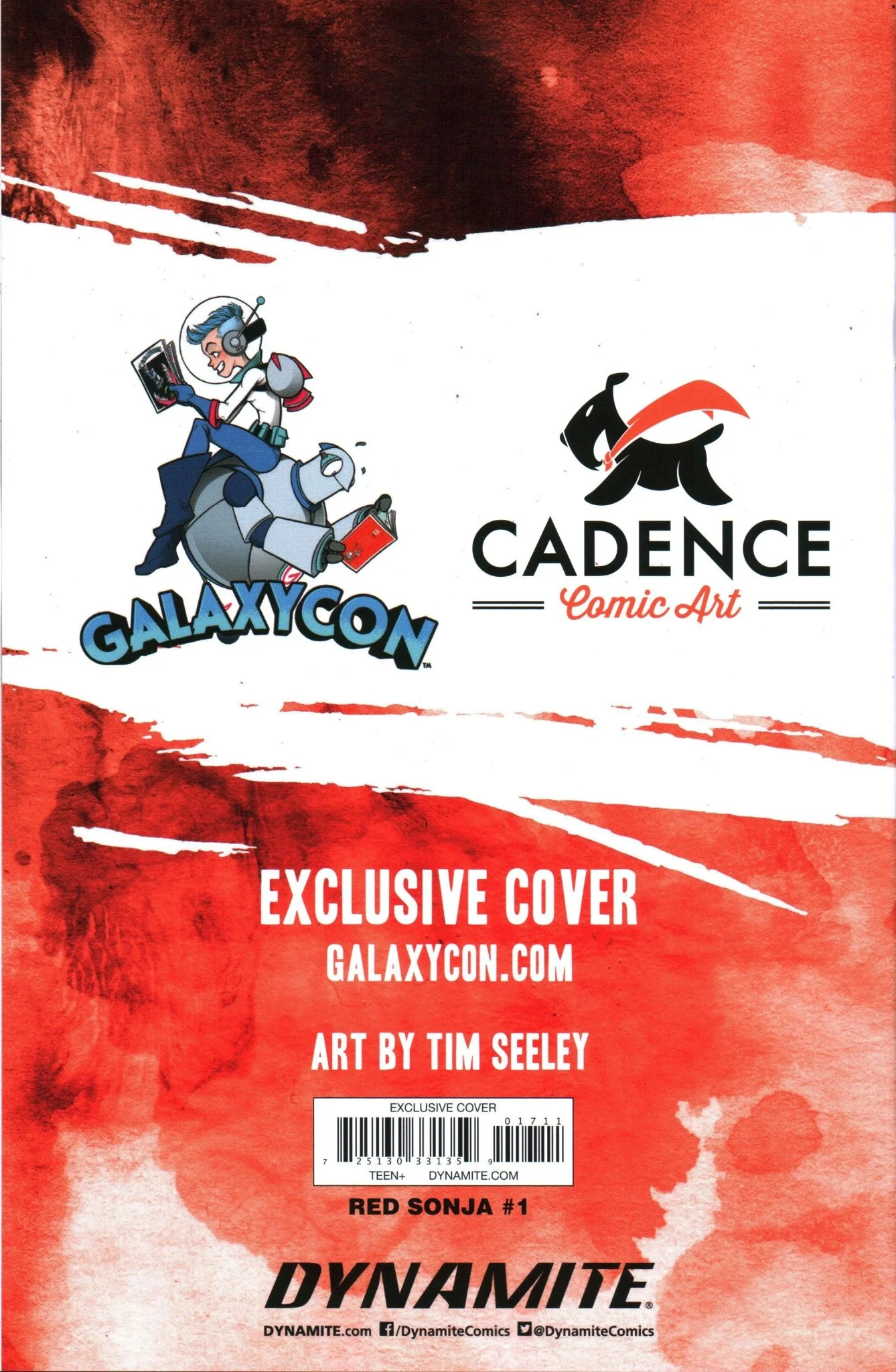 Red Sonja #1 Exclusive GalaxyCon Tim Seeley Virgin Cover Variant Comic Book - Image 3