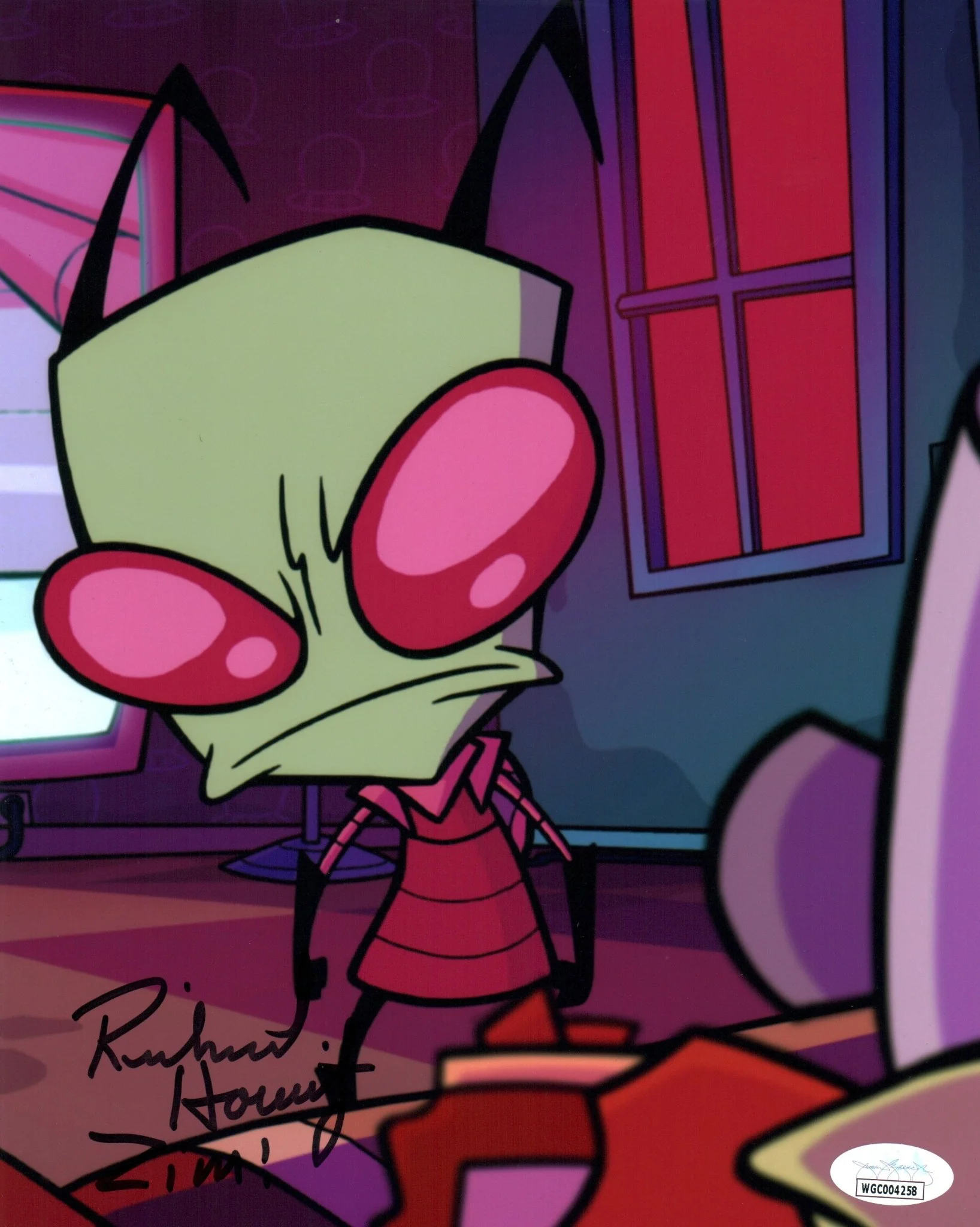 Richard Horvitz Invader Zim 8x10 Signed Photo JSA Certified Autograph