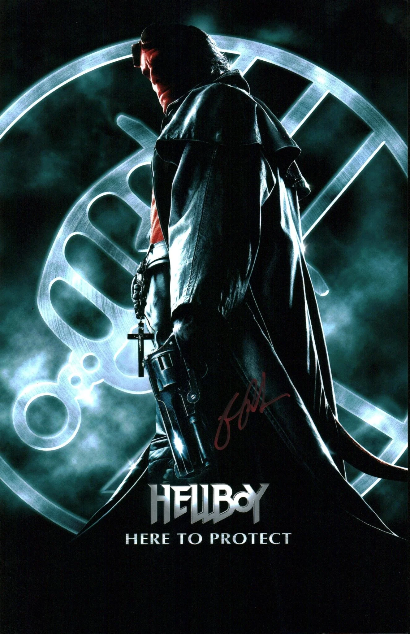 Ron Perlman Hellboy 11x17 Photo Poster JSA Certified Autograph - Image 2