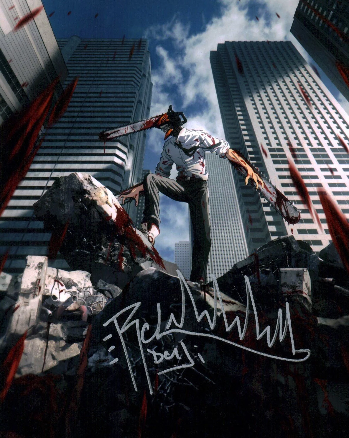 Ryan Colt Levy Chainsaw Man 8x10 Signed Photo JSA Certified Autograph