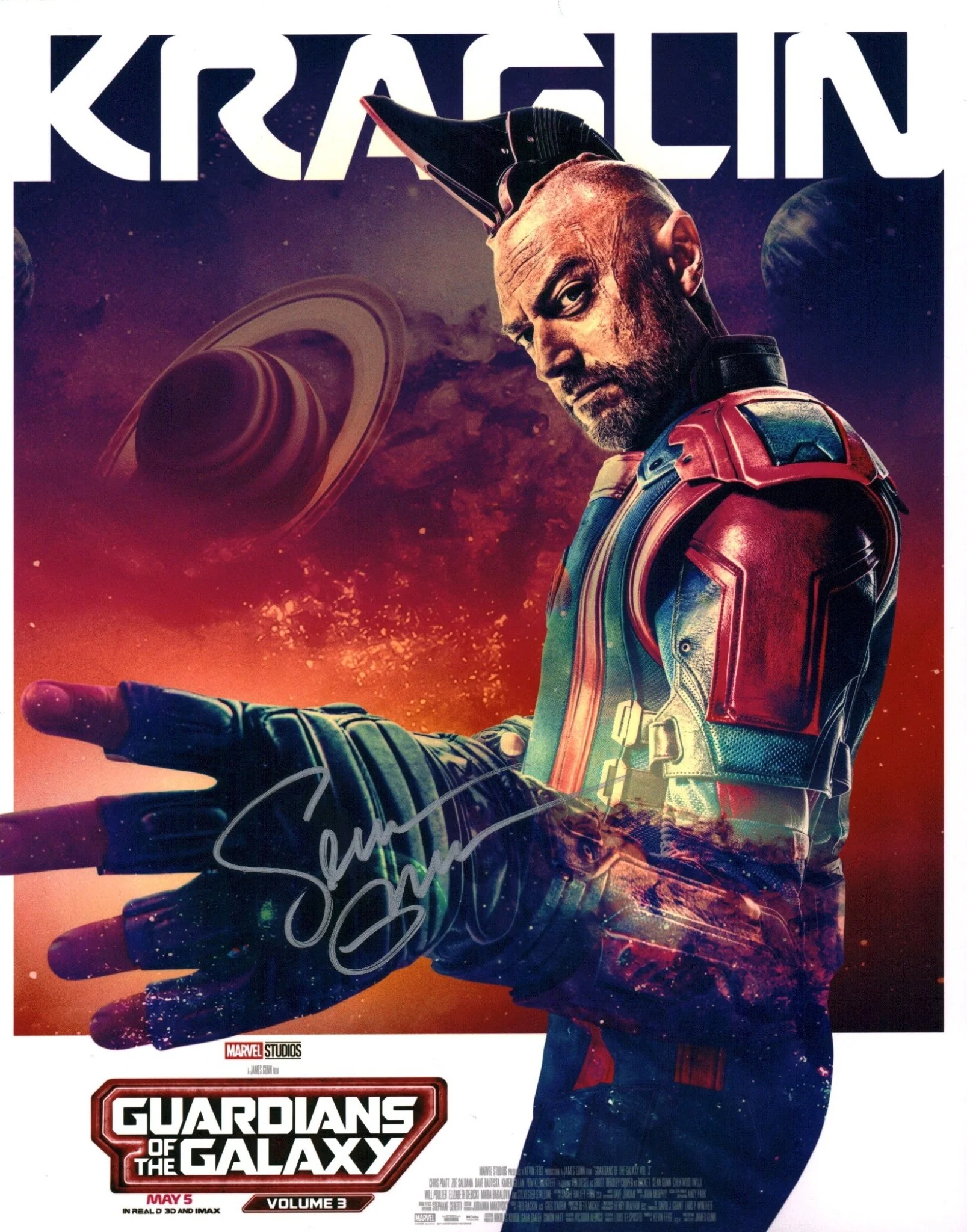 Sean Gunn Guardians of the Galaxy 11X14 Signed Photo Poster JSA Certified Autograph - Image 2