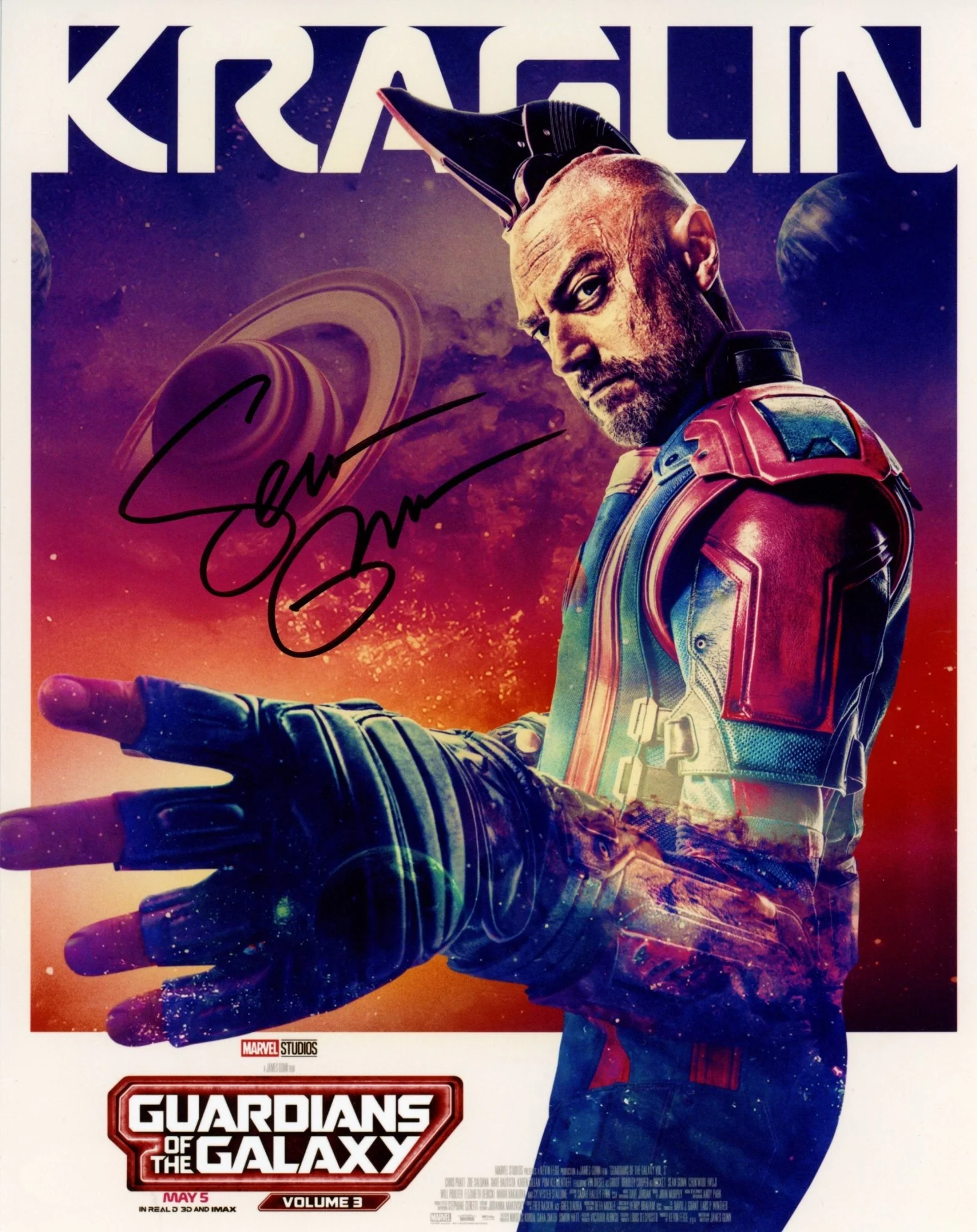 Sean Gunn Guardians of the Galaxy 8x10 Signed Photo JSA Certified Autograph - Image 2