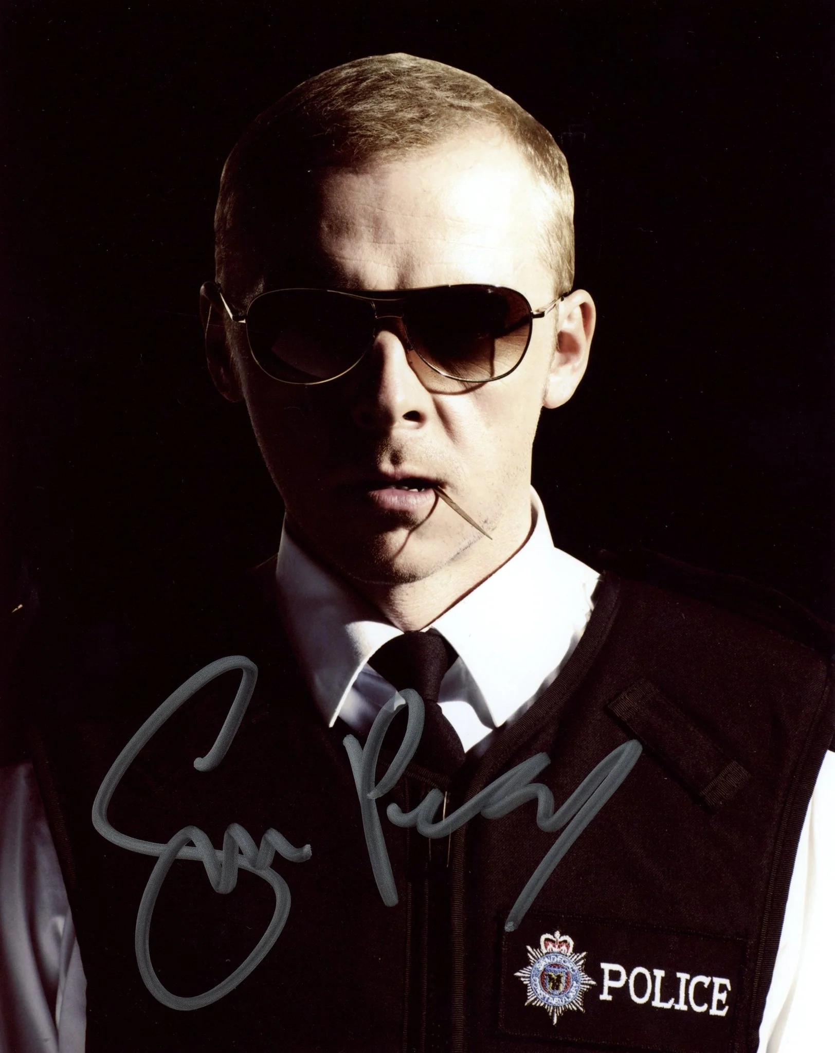 Simon Pegg Hot Fuzz 8x10 Signed Photo JSA Certified Autograph - Image 2