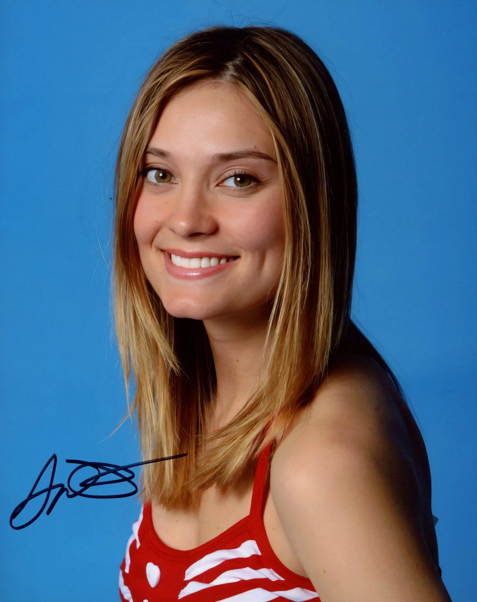 Spencer Grammer Headshot 8x10 Signed Photo JSA Certified Autograph