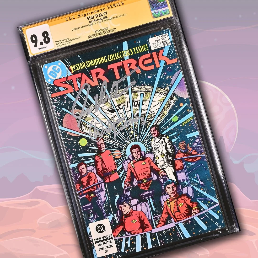 Star Trek #1 DC Comics CGC Signature Series 9.8 Cast x2 Signed Koenig, Shatner