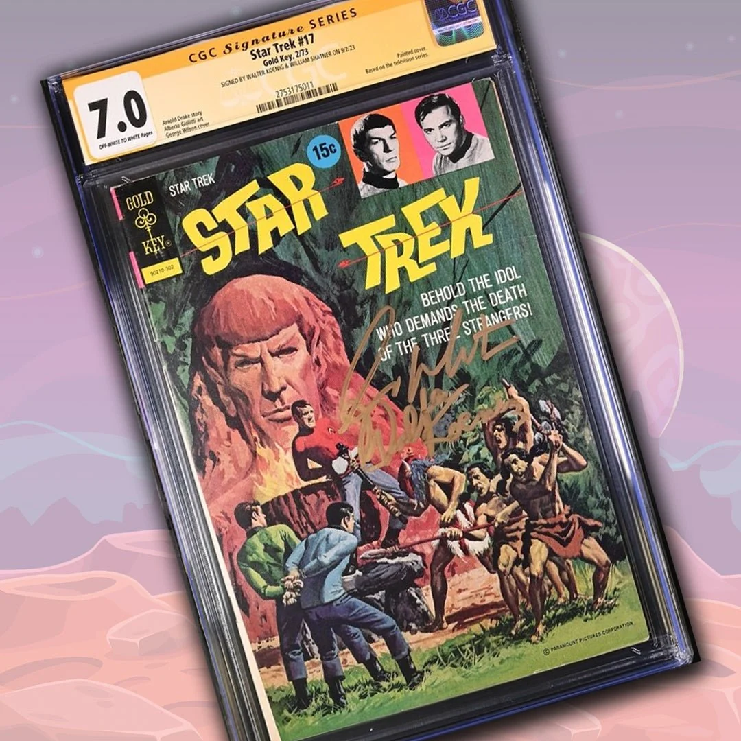 Star Trek #17 Gold Key CGC Signature Series 7.0 Cast x2 Signed Koenig, Shatner