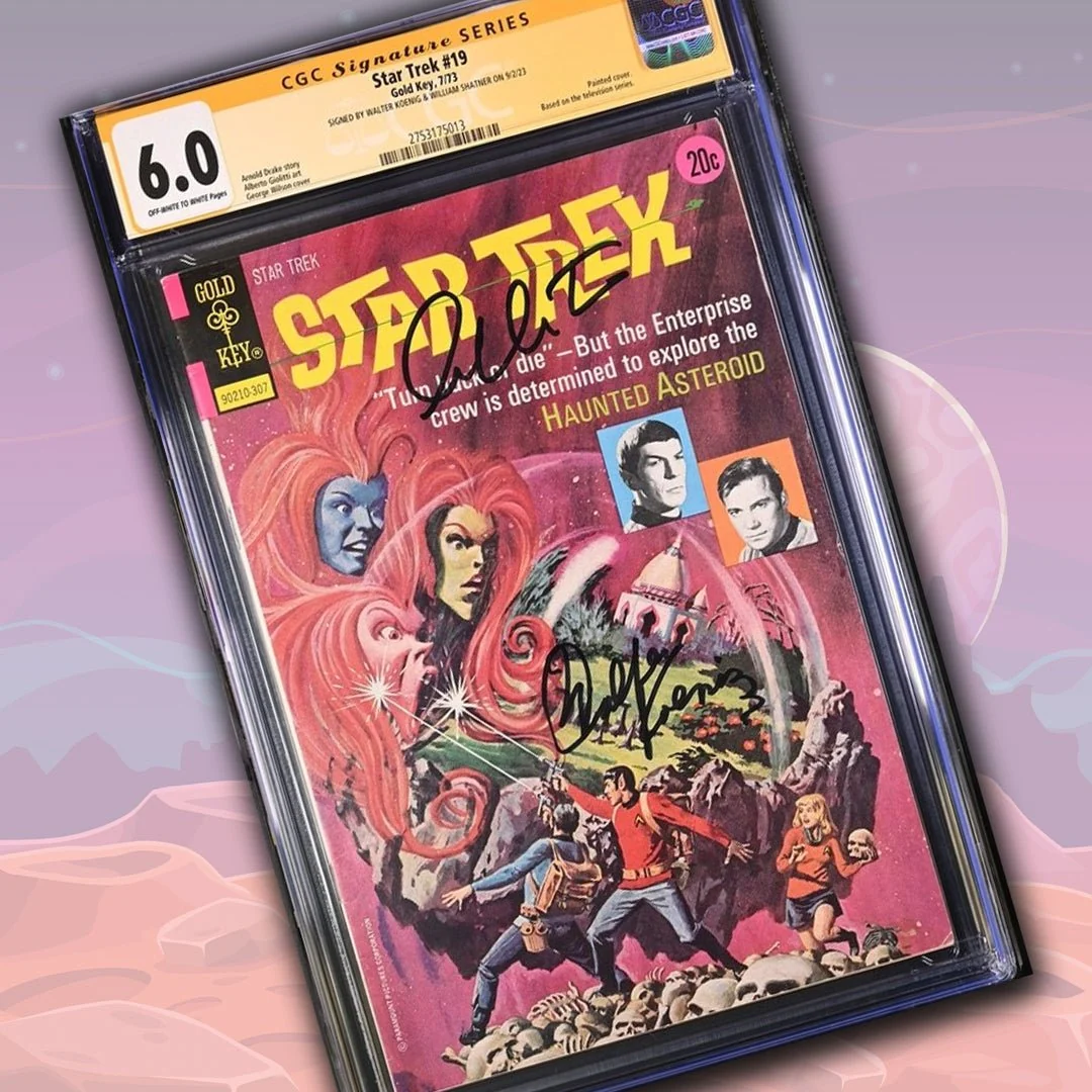 Star Trek #19 Gold Key CGC Signature Series 6.0 Cast x2 Signed Koenig, Shatner