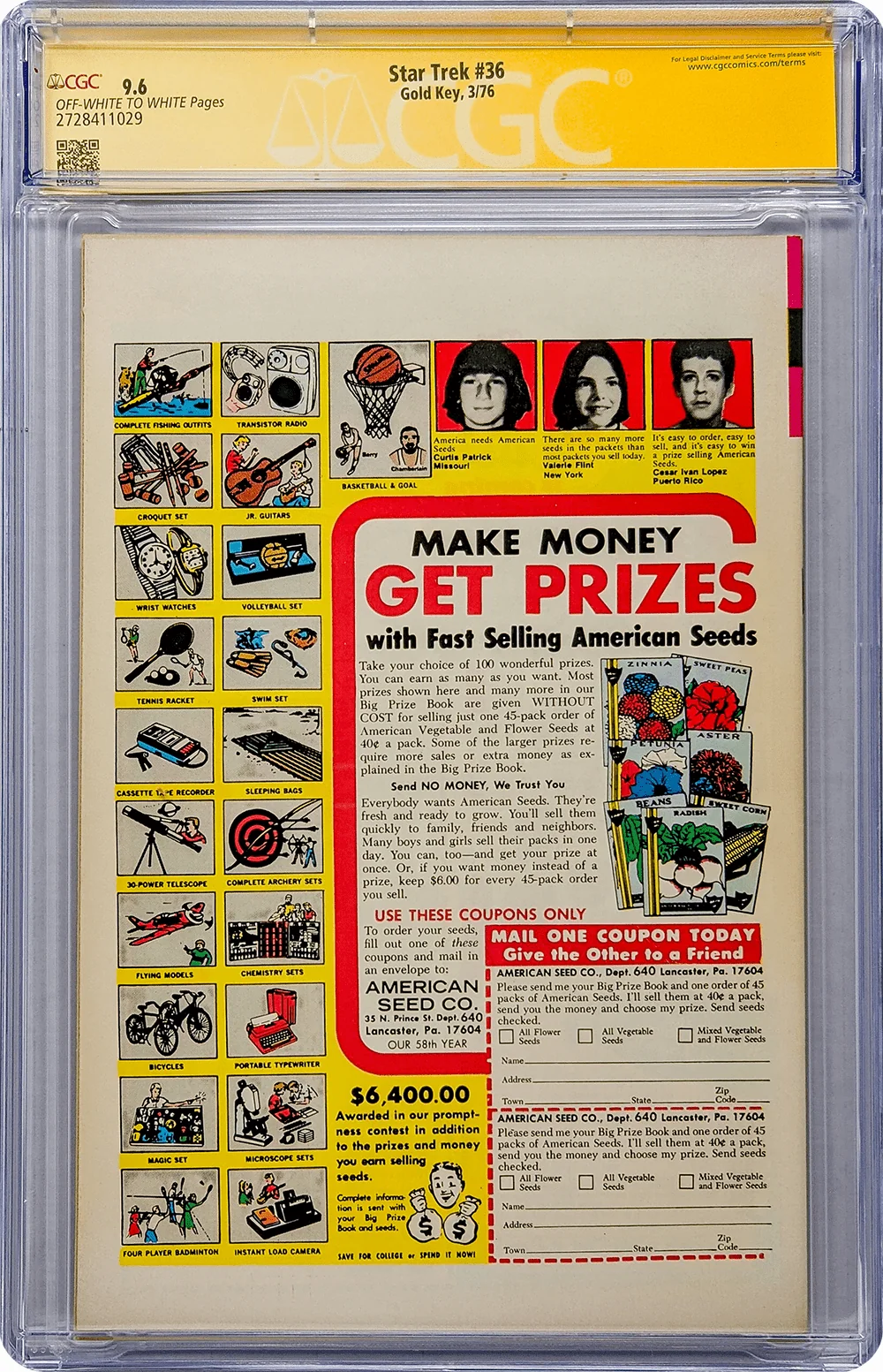Star Trek #36 Gold Key Comics CGC Signature Series 9.6 Signed by William Shatner - Image 3