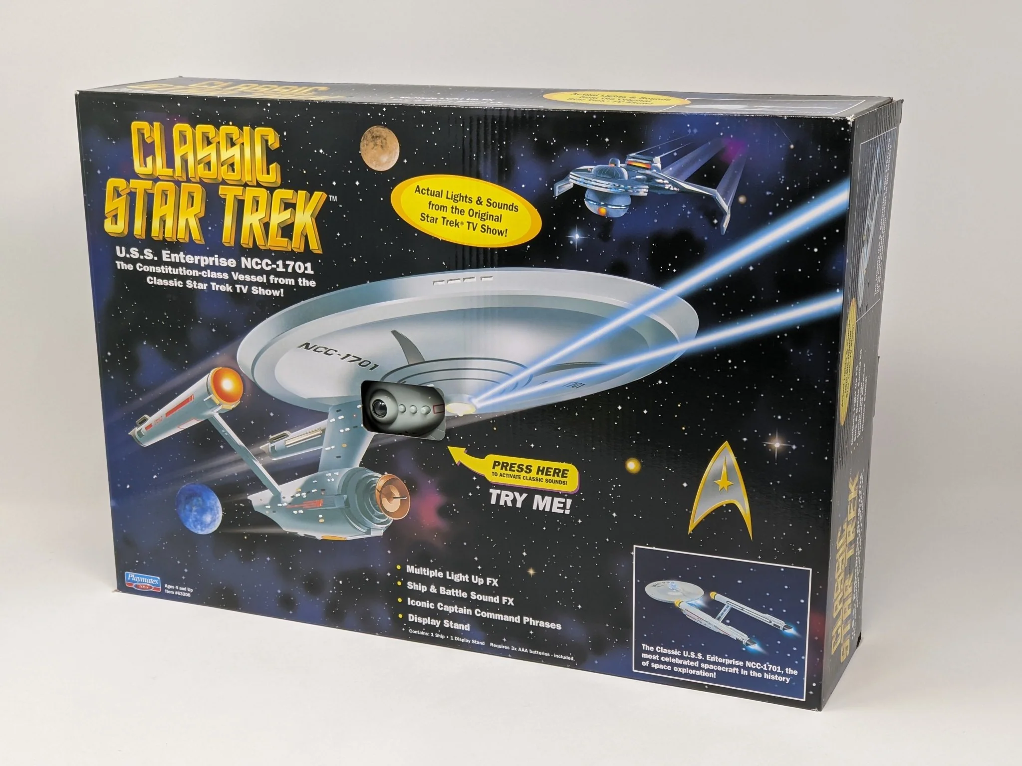 Star Trek USS Enterprise Playmates Model NCC-1701 x2 Signed Koenig Shatner JSA Certified Autograph - Image 7