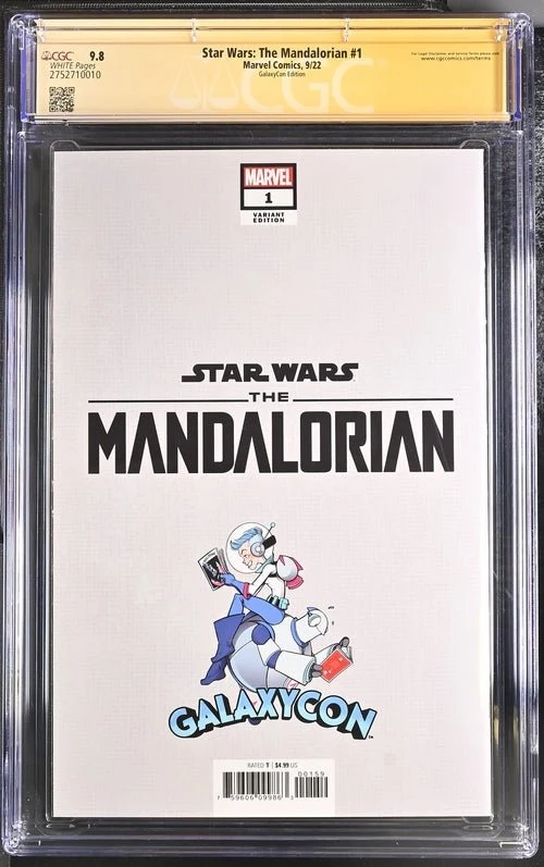 Star Wars: The Mandalorian #1 GalaxyCon Edition Marvel Comics CGC Signature Series 9.8 Signed Esposito - Image 11
