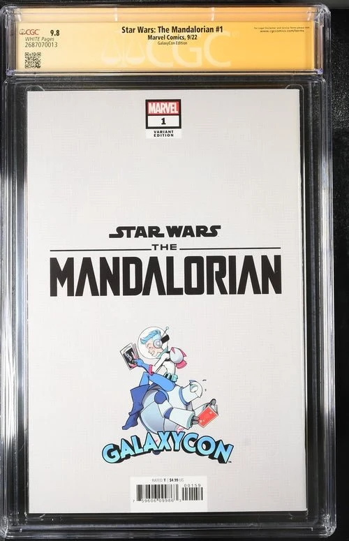 Star Wars: The Mandalorian #1 Galaxycon Exclusive CGC Marvel Comics Signature Series 9.8 x4 Signed Barnes, Jeanty, Esposito, Swallow - Image 19