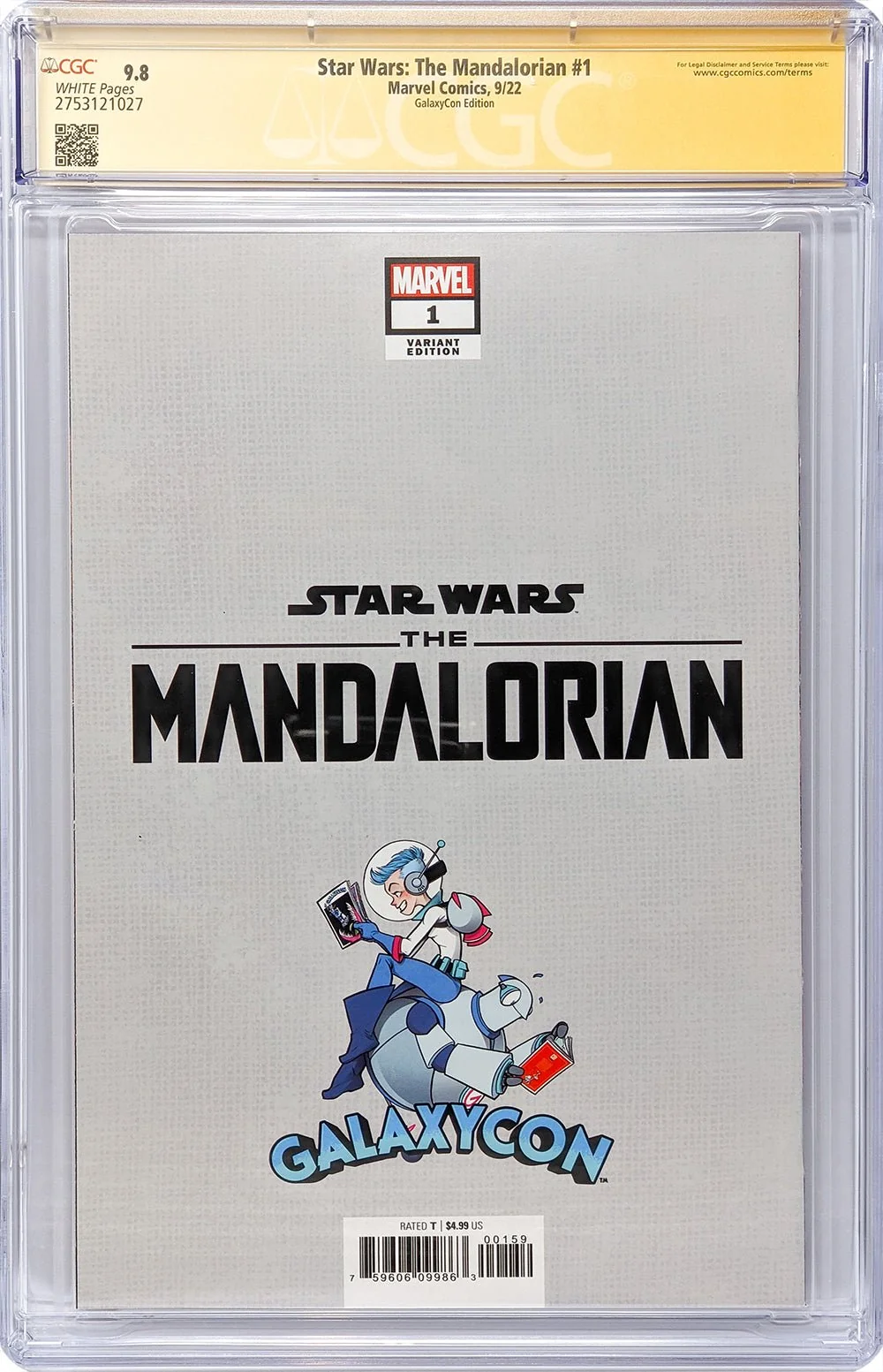 Star Wars: The Mandalorian #1 GalaxyCon Raleigh 2022 Exclusive Variant CGC Signature Series 9.8 Signed Barnes & Jeanty - Image 33
