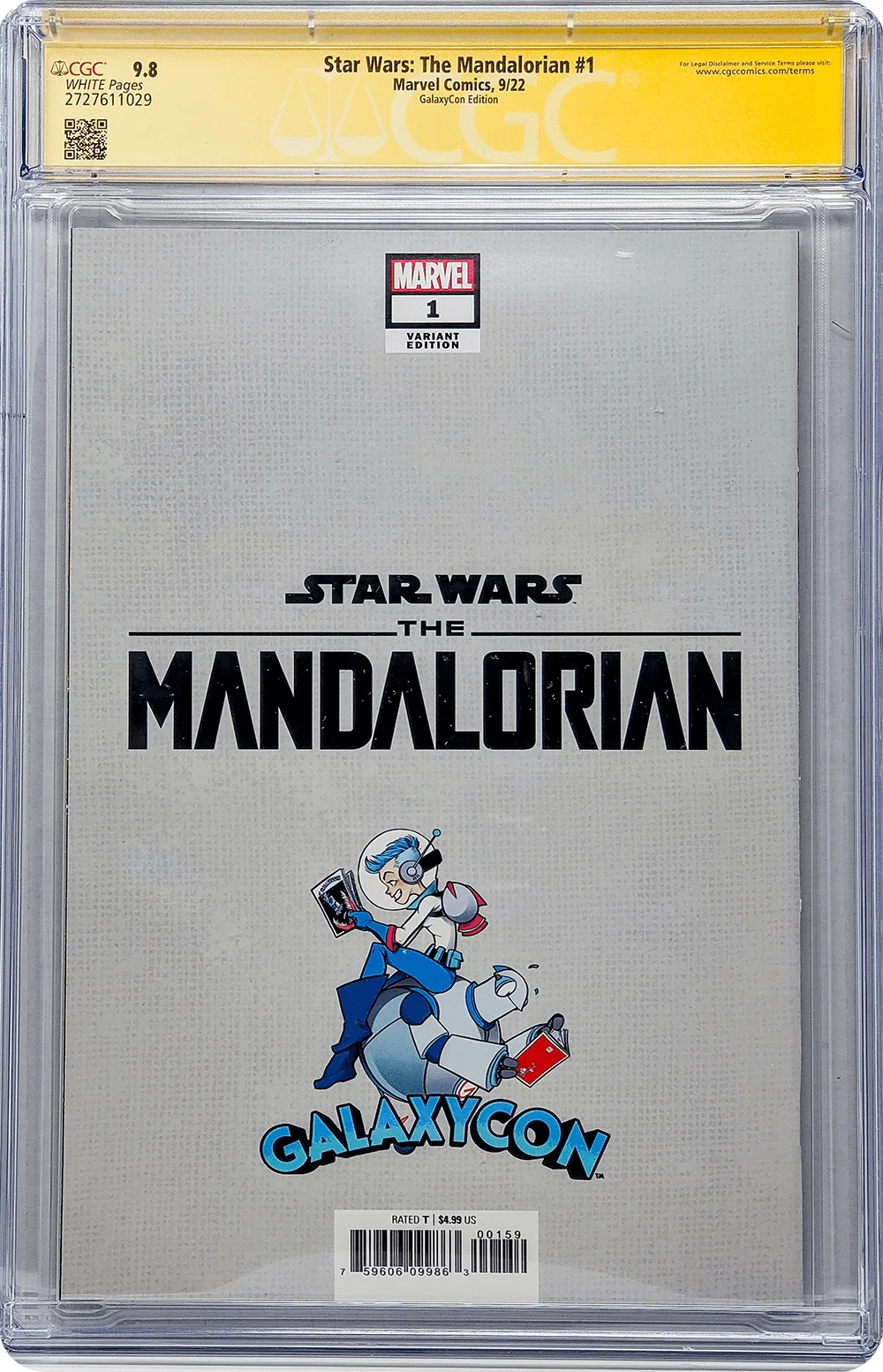 Star Wars: The Mandalorian #1 GalaxyCon Edition Marvel Comics CGC Signature Series 9.8 Signed Carano, Esposito - Image 19