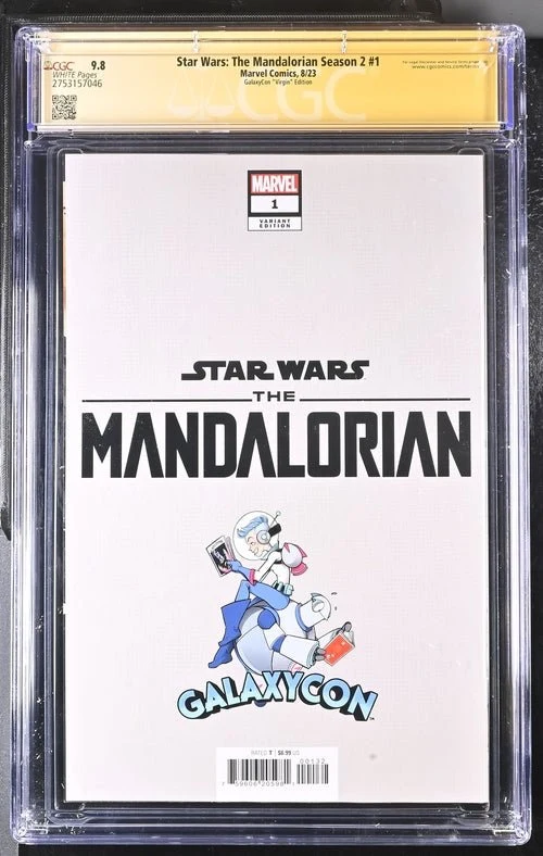 Star Wars The Mandalorian Season 2 #1 Marvel Comics CGC Signature Series 9.8 Signed Barnes, Jeanty - Image 17