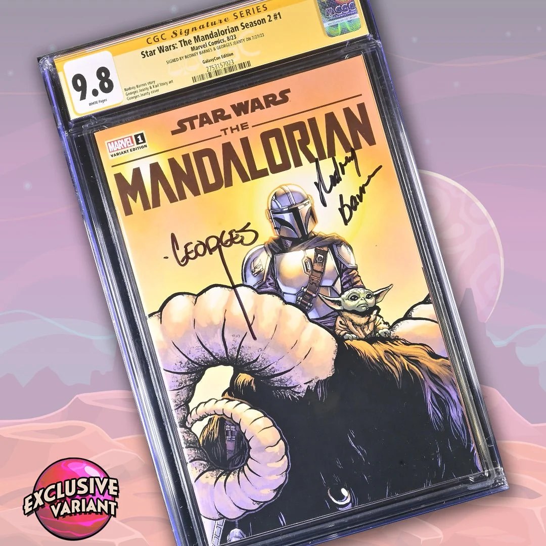 Star Wars: The Mandalorian Season 2 #1 Marvel Comic CGC Signature Series 9.8 Signed Barnes, Jeanty