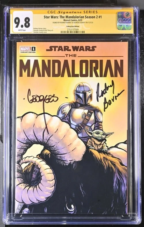 Star Wars: The Mandalorian Season 2 #1 Marvel Comic CGC Signature Series 9.8 Signed Barnes, Jeanty - Image 16