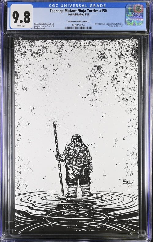 Teenage Mutant Ninja Turtles #150 1:50 Campbell / Eastman Variant CGC Universal Grade 9.8 - Image 4