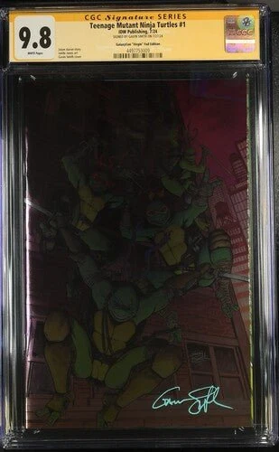 Teenage Mutant Ninja Turtles 2024 #1 Foil Virgin Cover B GalaxyCon Exclusive CGC Signature Series 9.8 Gavin Smith - Image 3