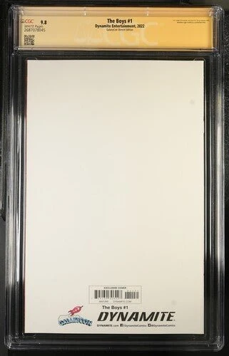 The Boys #1 Sketch Edition Dynamite Entertainment CGC Signature Series 9.8 Signed Antony Starr - Image 3