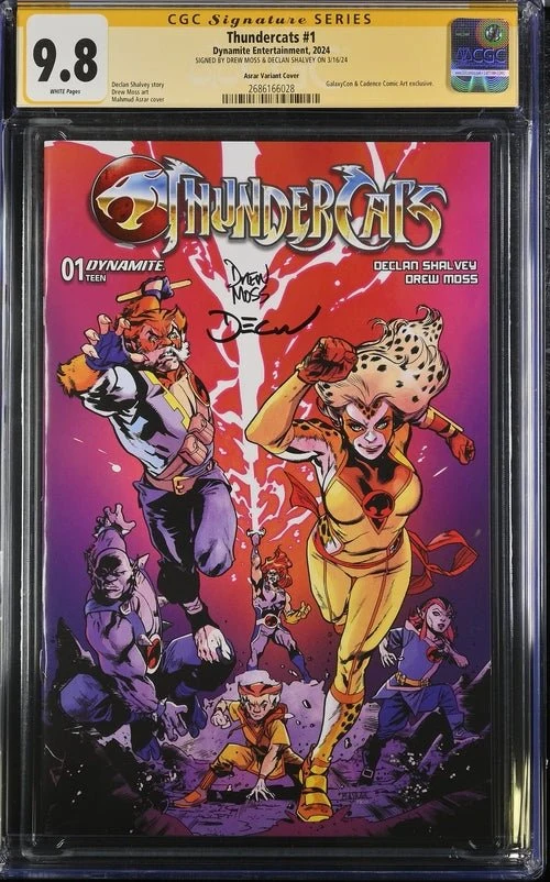 Thundercats #1 Asrar Variant Cover GalaxyCon Exclusive CGC Signature Series 9.8 x2 Signed Moss, Shalvey - Image 8