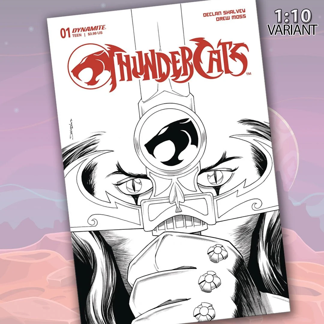Thundercats #1 Cover Q 1:10 Shalvey Line Art Variant Cover Comic Book