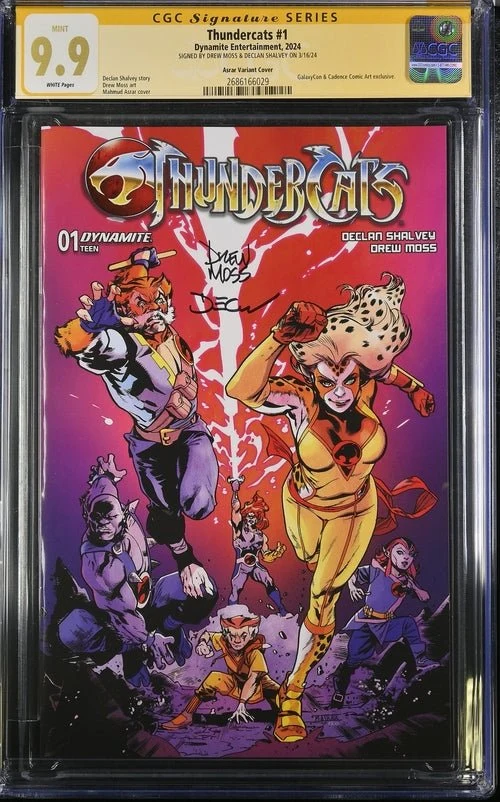Thundercats #1 GalaxyCon Exclusive Asrar Variant Cover Dynamite Comics CGC Signature Series 9.9 Signed Moss, Shalvey - Image 4