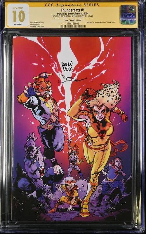 Thundercats #1 GalaxyCon Exclusive Asrar Virgin Edition CGC Signature Series 10 Signed Moss, Shalvey - Image 4