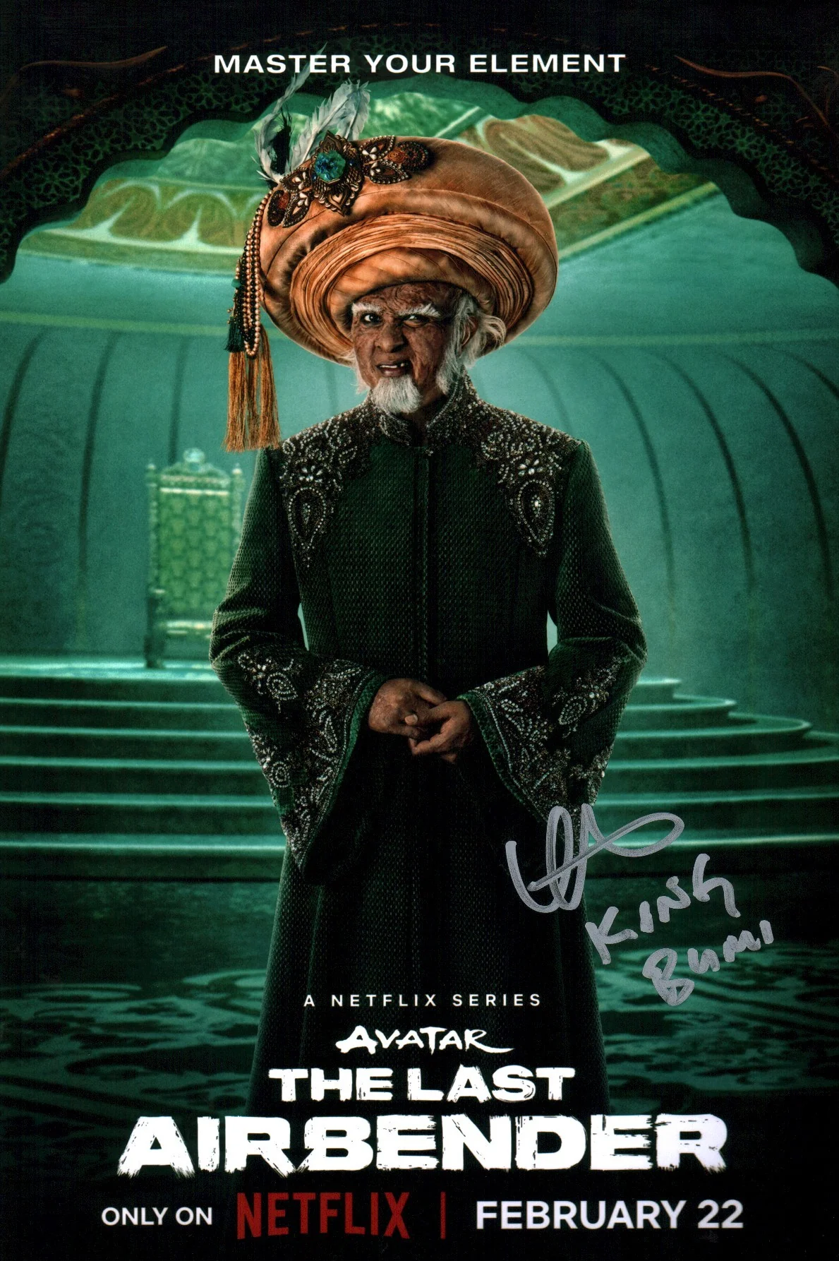 Utkarsh Ambudkar Avatar: The Last Airbender 8x12 Signed Photo JSA Certified Autograph
