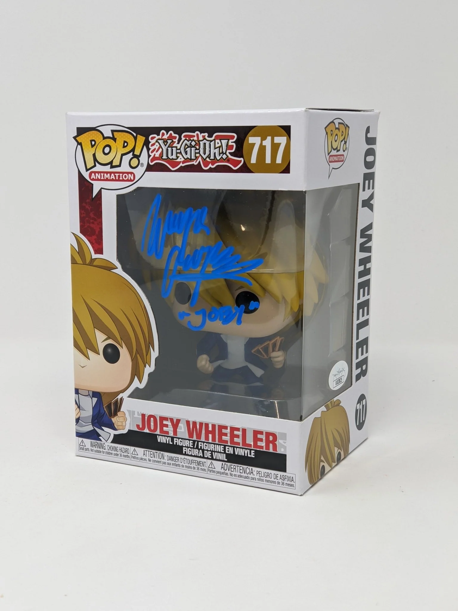 Wayne Grayson YuGiOh Joey Wheeler #717 Signed Funko Pop JSA Certified Autograph
