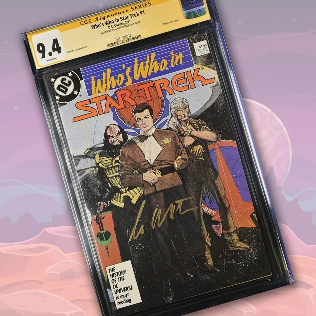 Who's Who in Star Trek #1 DC Comics CGC Signature Series 9.4 Signed William Shatner