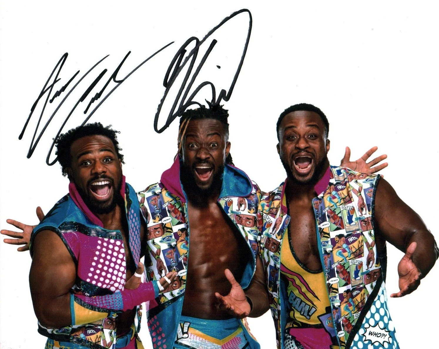 WWE Wrestling 8x10 Signed Photo Austin Creed, Kofi JSA Certified Autograph