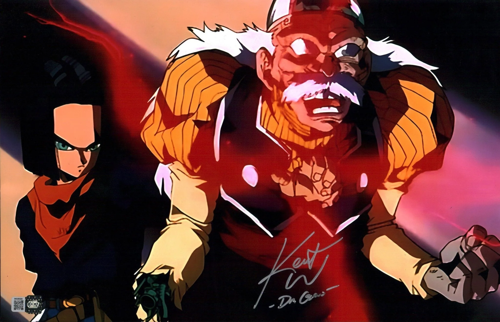 Kent Williams Dragon Ball Z 11x17 Photo Poster OC Certified Autograph